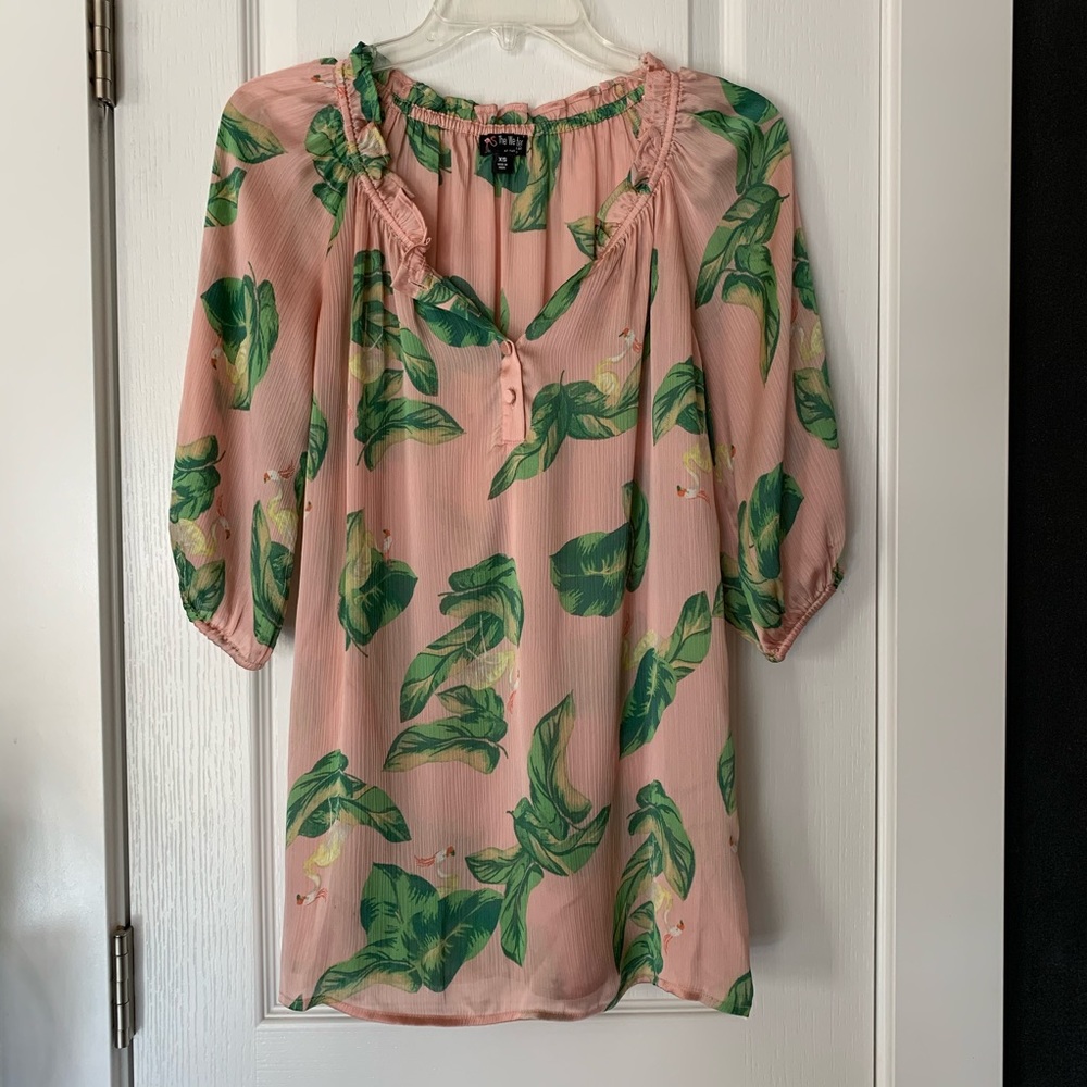 The Webster x Target flamingo blouse XS